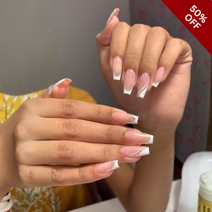 Petal Blossom Floral Press-On Nails - Aninail
