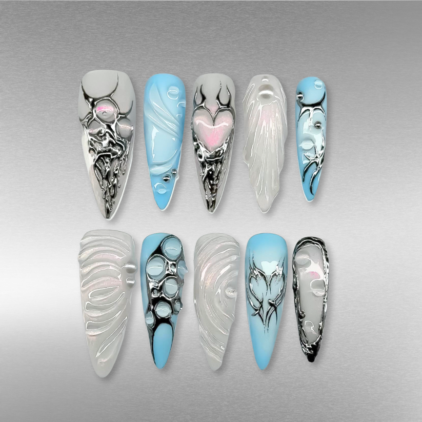 Chrome Crush Press-On Nails - Aninail