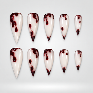 Crimson Drip Claw Press-On Nails - Aninail