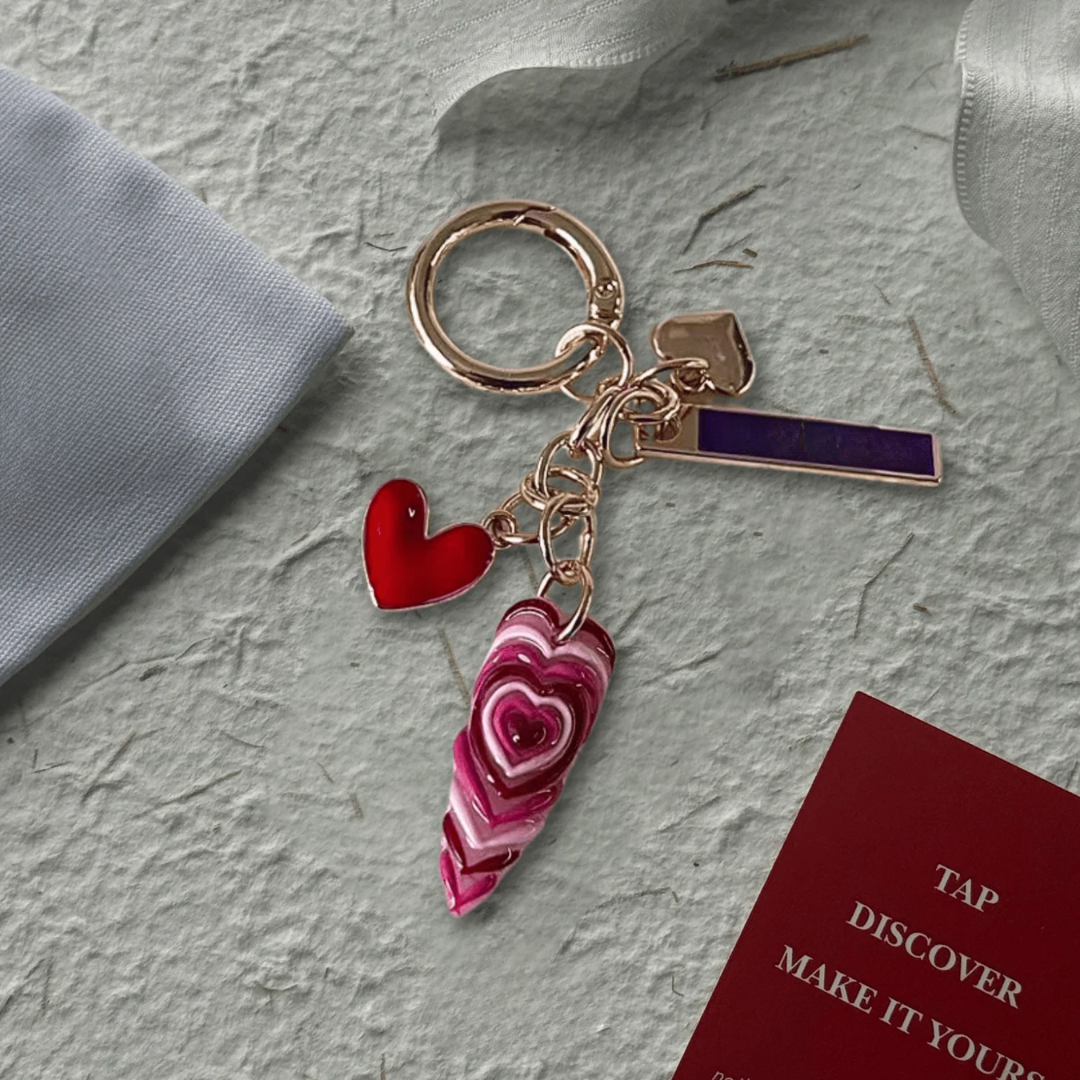 Valentine Smart Nail Charm Press-On Nails Keychain - Aninail