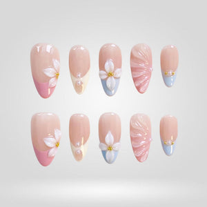 Floral Breeze Summer Press-On Nails - Aninail