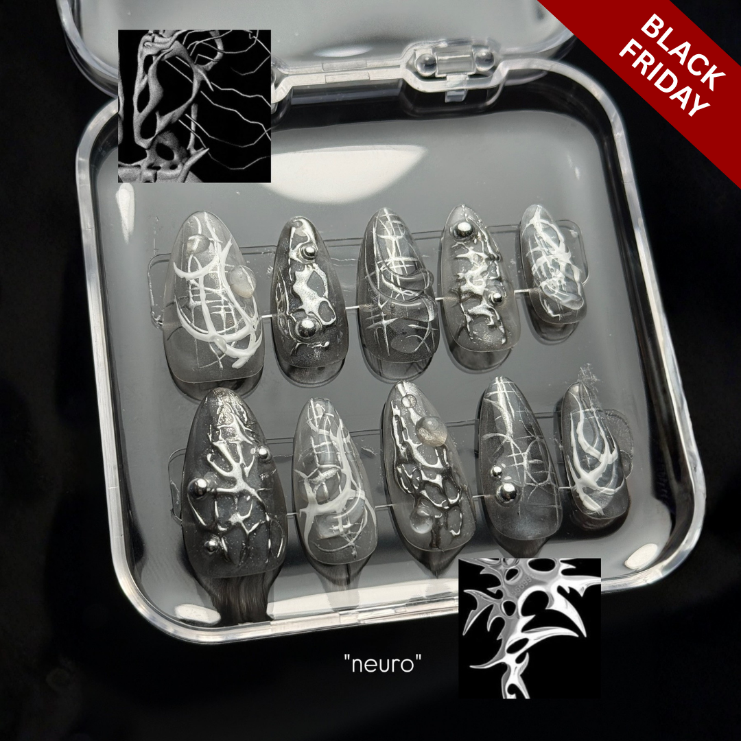 Eternal Chrome 3D Metallic Press-On Nails - Aninail