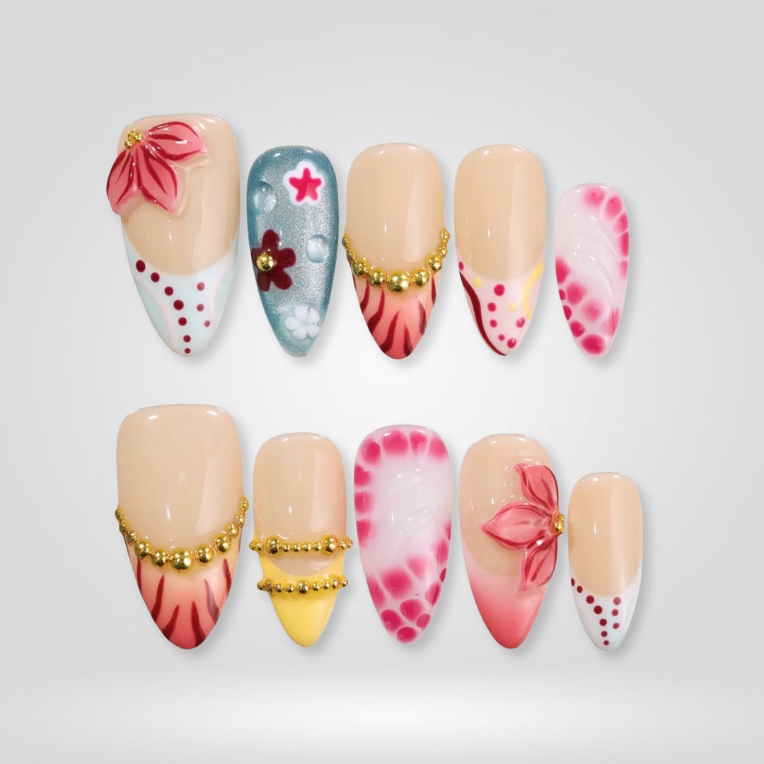 Summer Ocean Press-On Nails - Aninail