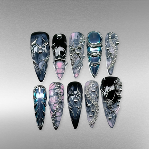 Chrome Crush Press-On Nails - Aninail
