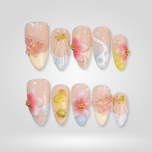 Summer Ocean Press-On Nails - Aninail