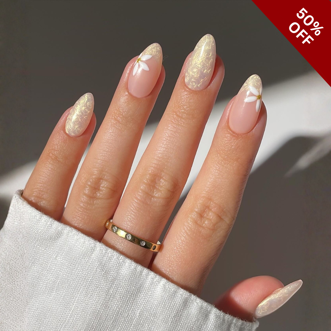 Soft Botanica Floral Press-On Nails - Aninail