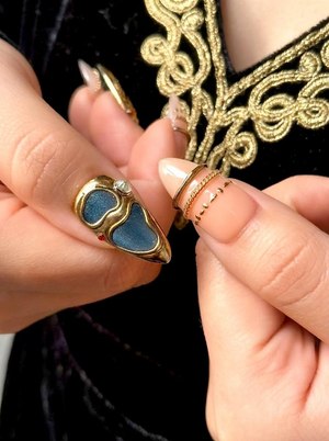 Opulent Gold Luxury Press On Nails | Vintage Watch Gothic Nail Art | Gold Frame Clock Inspired Nail Set | OC1239EC