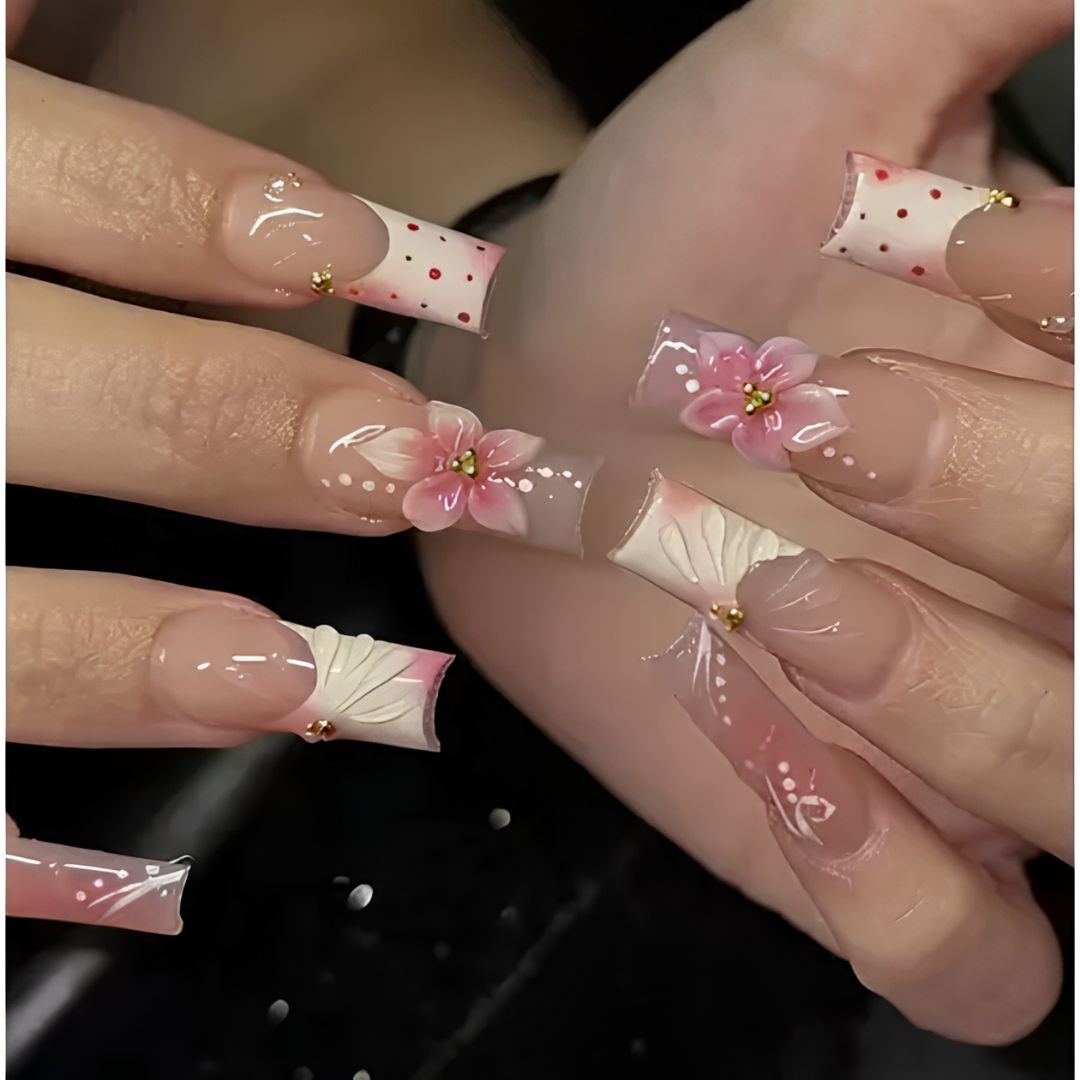Fall Reverie French Tip Press-On Nails - Aninail