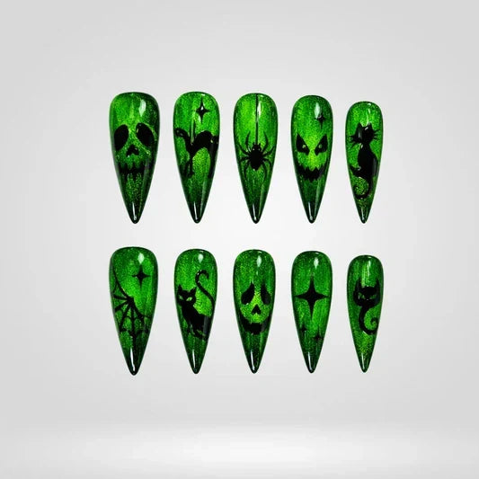 Halloween Cat Eye Collection â€“ Press-On Nails - Aninail