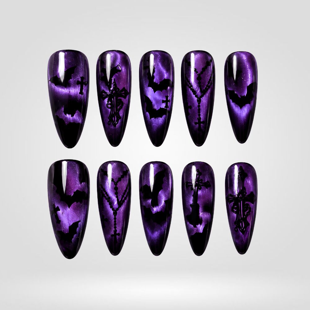 Electric Curse Press-On Nails - Aninail