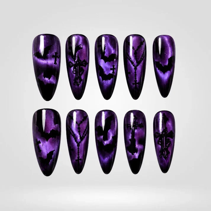 Halloween Cat Eye Collection â€“ Press-On Nails - Aninail