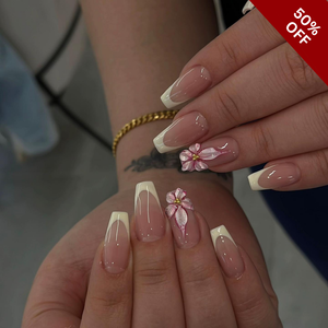 Soft Petals Floral Press-On Nails - Aninail