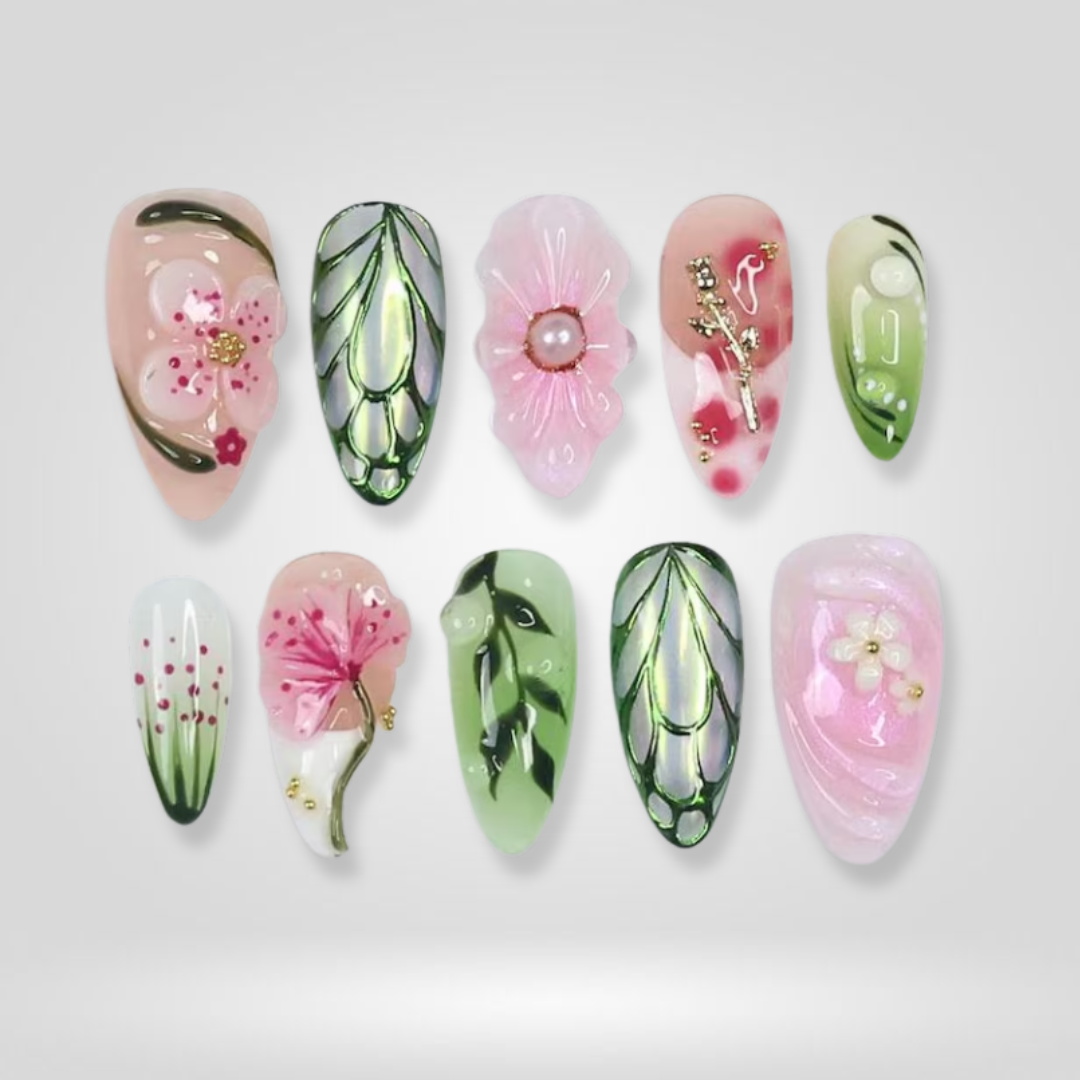 Petal Dew Spring Press-On Nails - Aninail