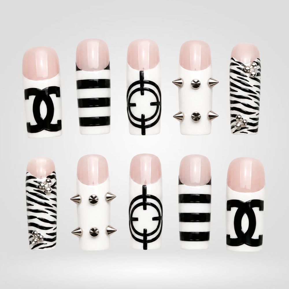 Mono Luxe Spooky Press-On Nails - Aninail