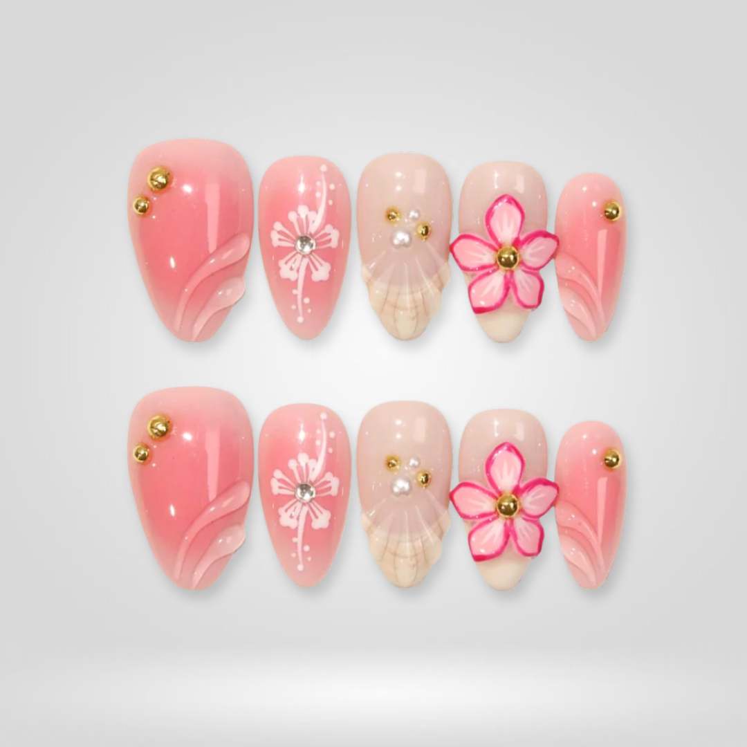 Cloud Muse Milky Pastel Press-On Nails - Aninail