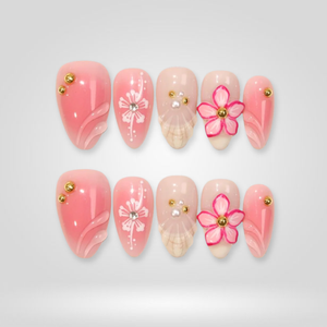Cloud Muse Milky Pastel Press-On Nails - Aninail