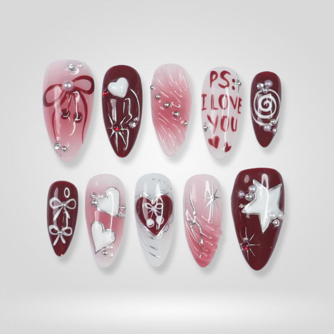 Pearl Love Press-On Nails - Aninail