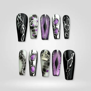 Midnight Oddities 3D Collectionâ€“ Halloween Press-On Nails - Aninail