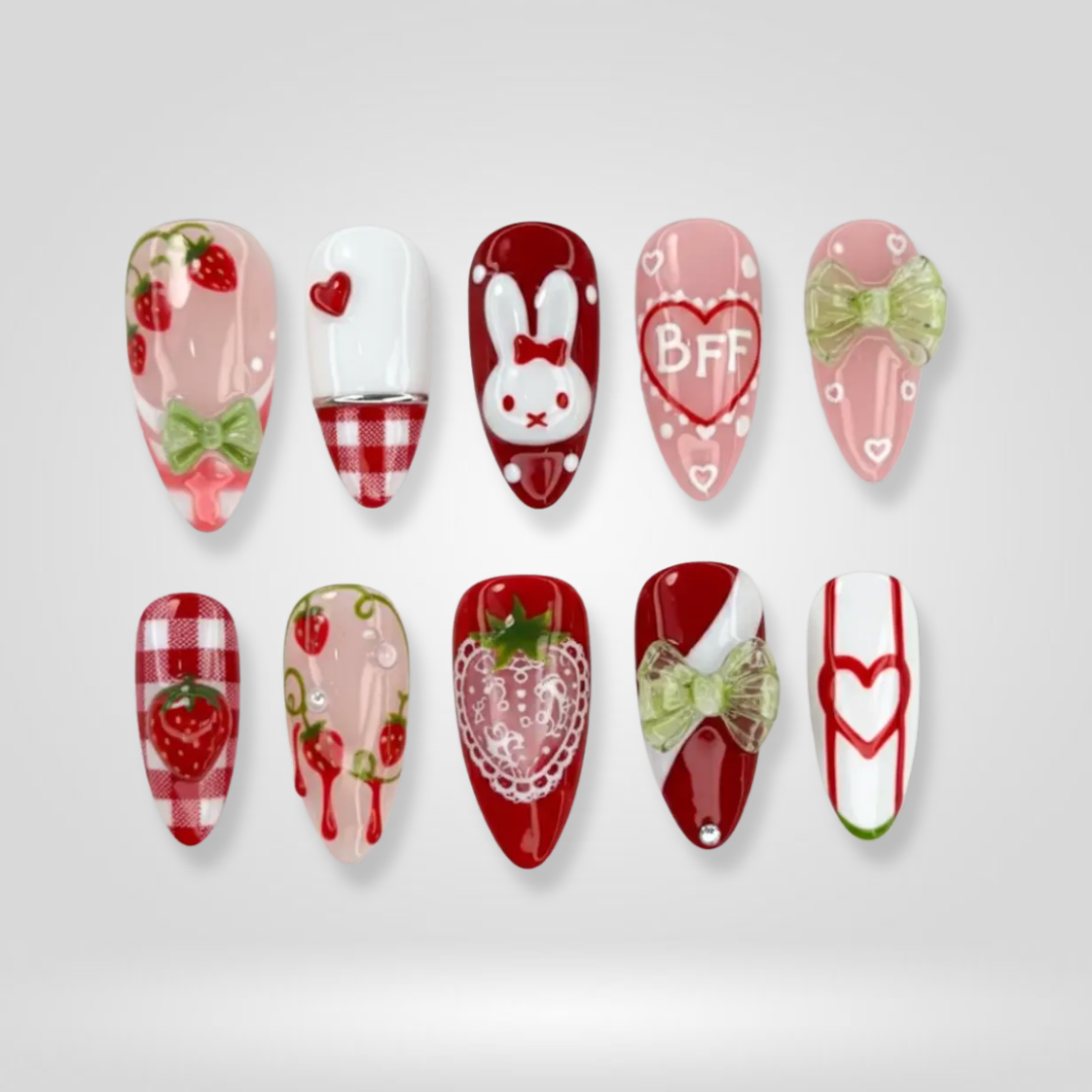 Heart Whisper Press-On Nails - Aninail