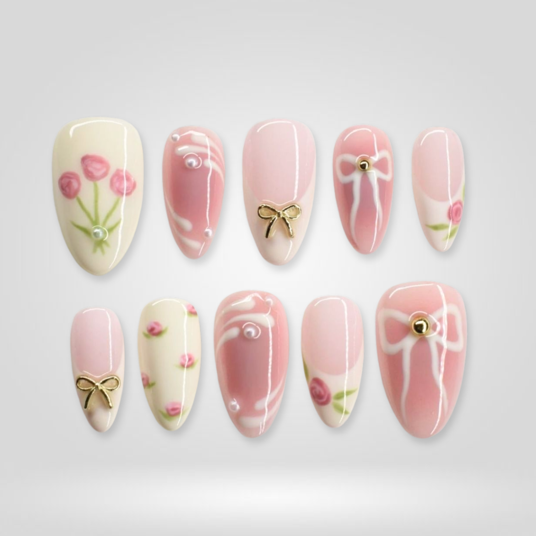 Meadow Line Botanical Press-On Nails - Aninail