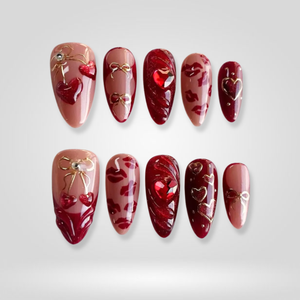 Love Message Heart Press-On Nails - Aninail