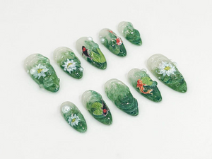 Realistic Koi Fish Press On Nails | OB72L