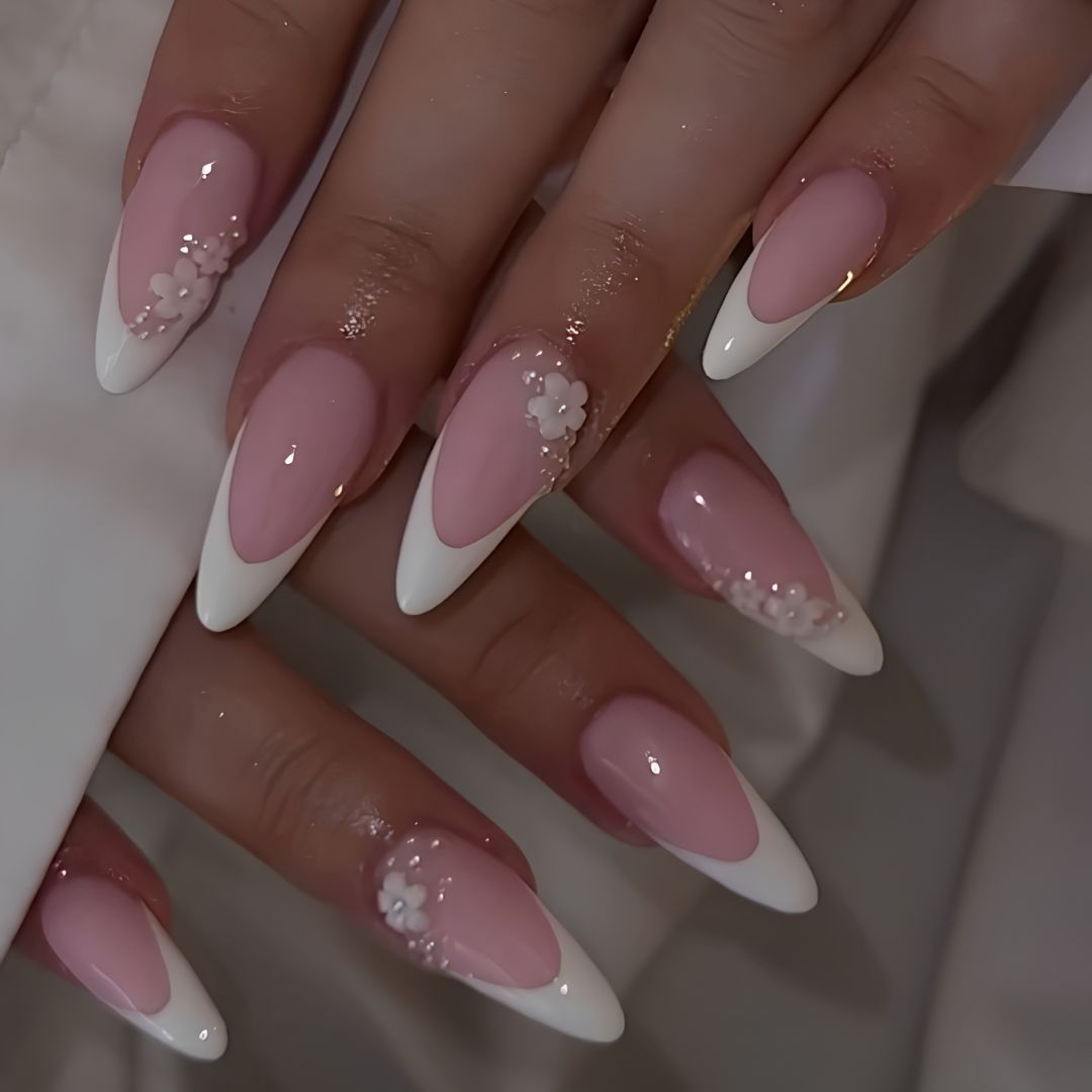 Quiet French Tip Press-On Nails - Aninail