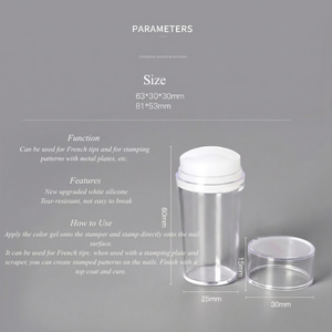 Nail Stamp 3Pcs Silicone French Tip Nail | Dory Nail Stamp