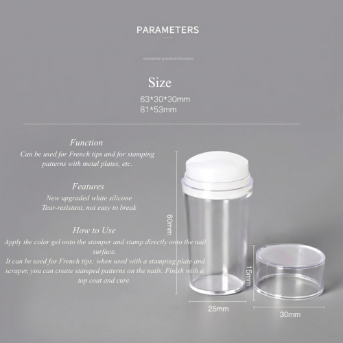 Nail Stamp 3Pcs Silicone French Tip Nail | Dory Nail Stamp