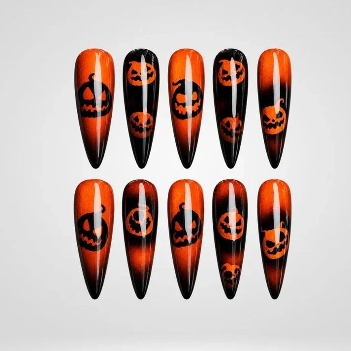 Halloween Cat Eye Collection â€“ Press-On Nails - Aninail