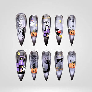 Halloween Cat Eye Collection â€“ Press-On Nails - Aninail