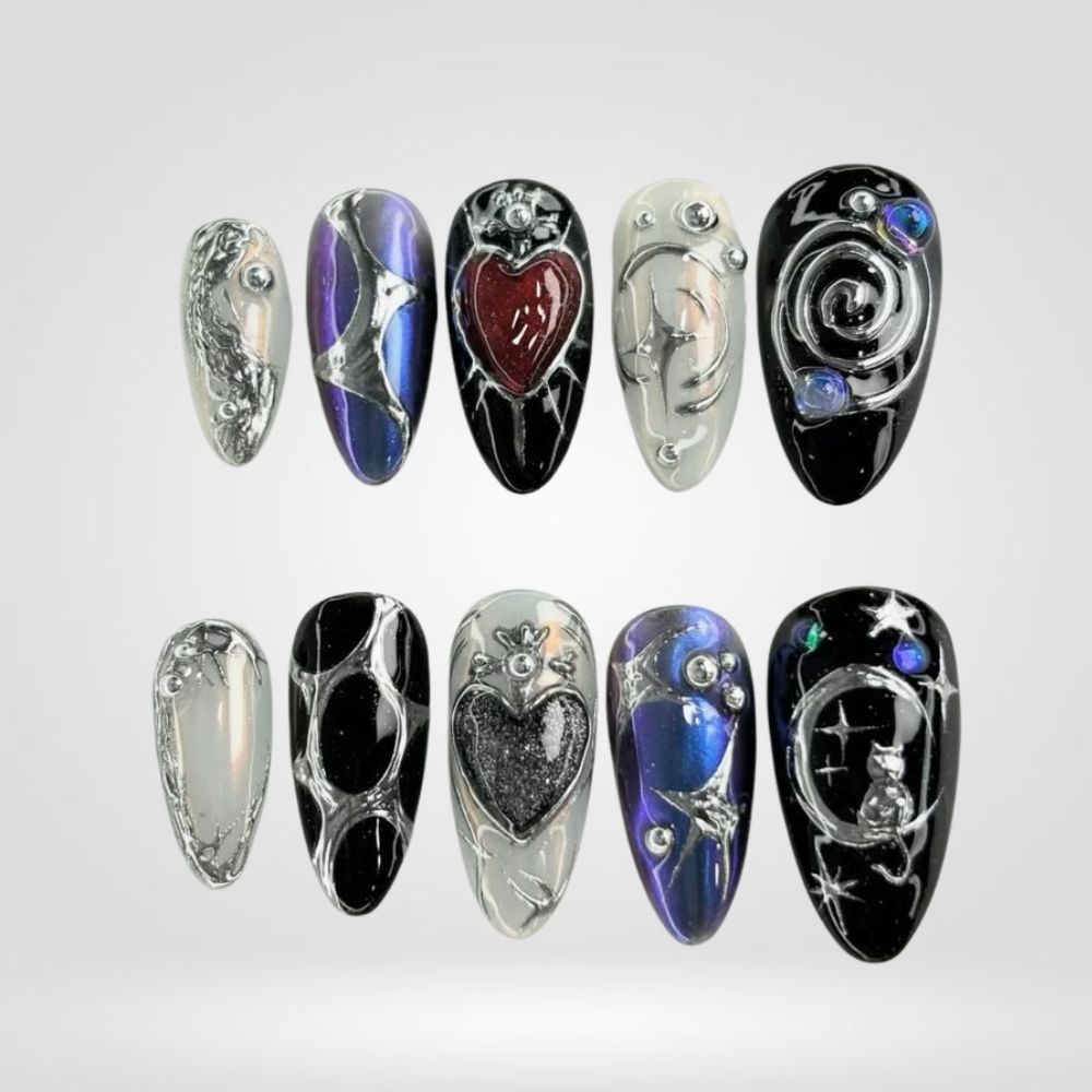 Moon Relic Celestial Press-On Nails - Aninail