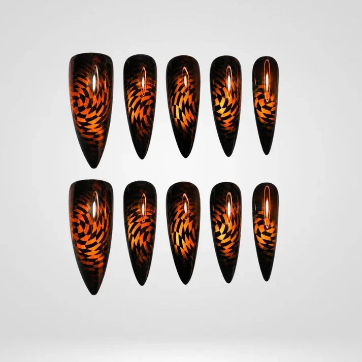 Halloween Cat Eye Collection â€“ Press-On Nails - Aninail
