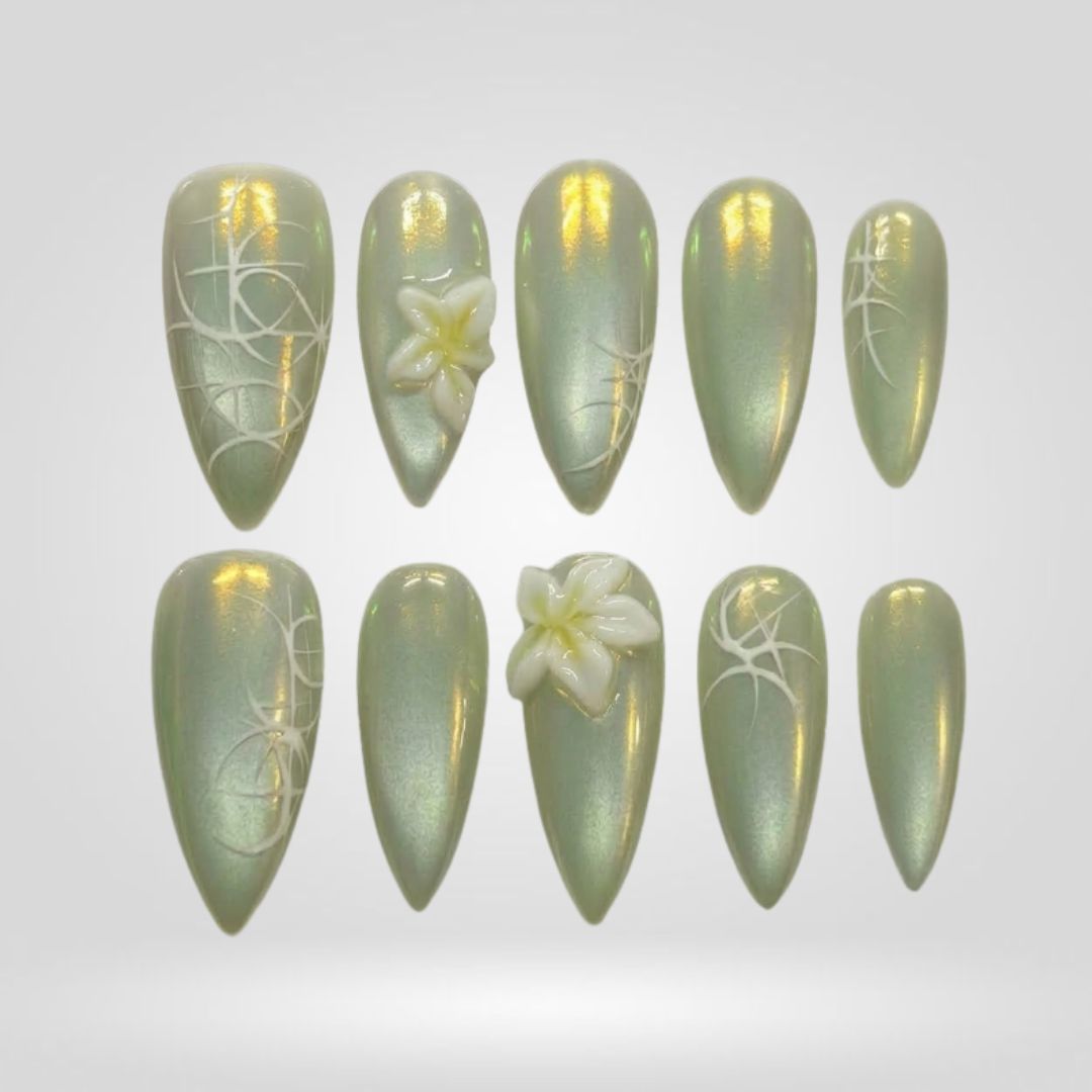 Enchanted Luster Shimmer Press-On Nails - Aninail