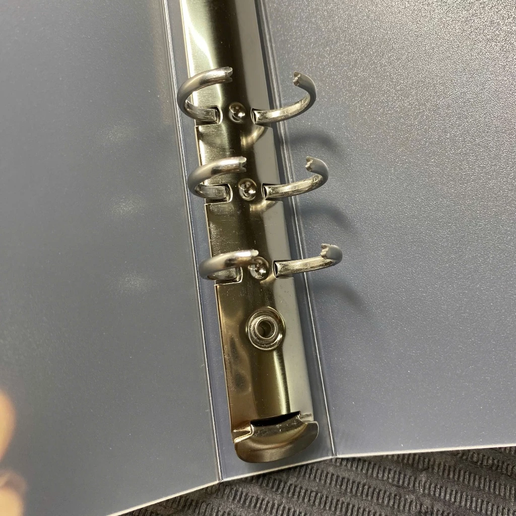 Transparent Nail Art Binder | Press On Nails Storage Book | Clear Ring Binder Album | Professional Nail Display Organizer OC189L
