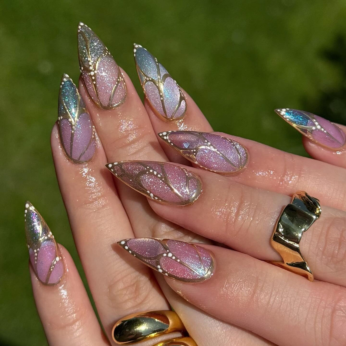 Chrome Crush Press-On Nails - Aninail