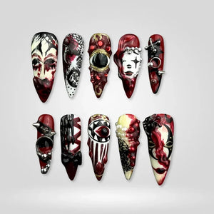 Midnight Oddities 3D Collectionâ€“ Halloween Press-On Nails - Aninail
