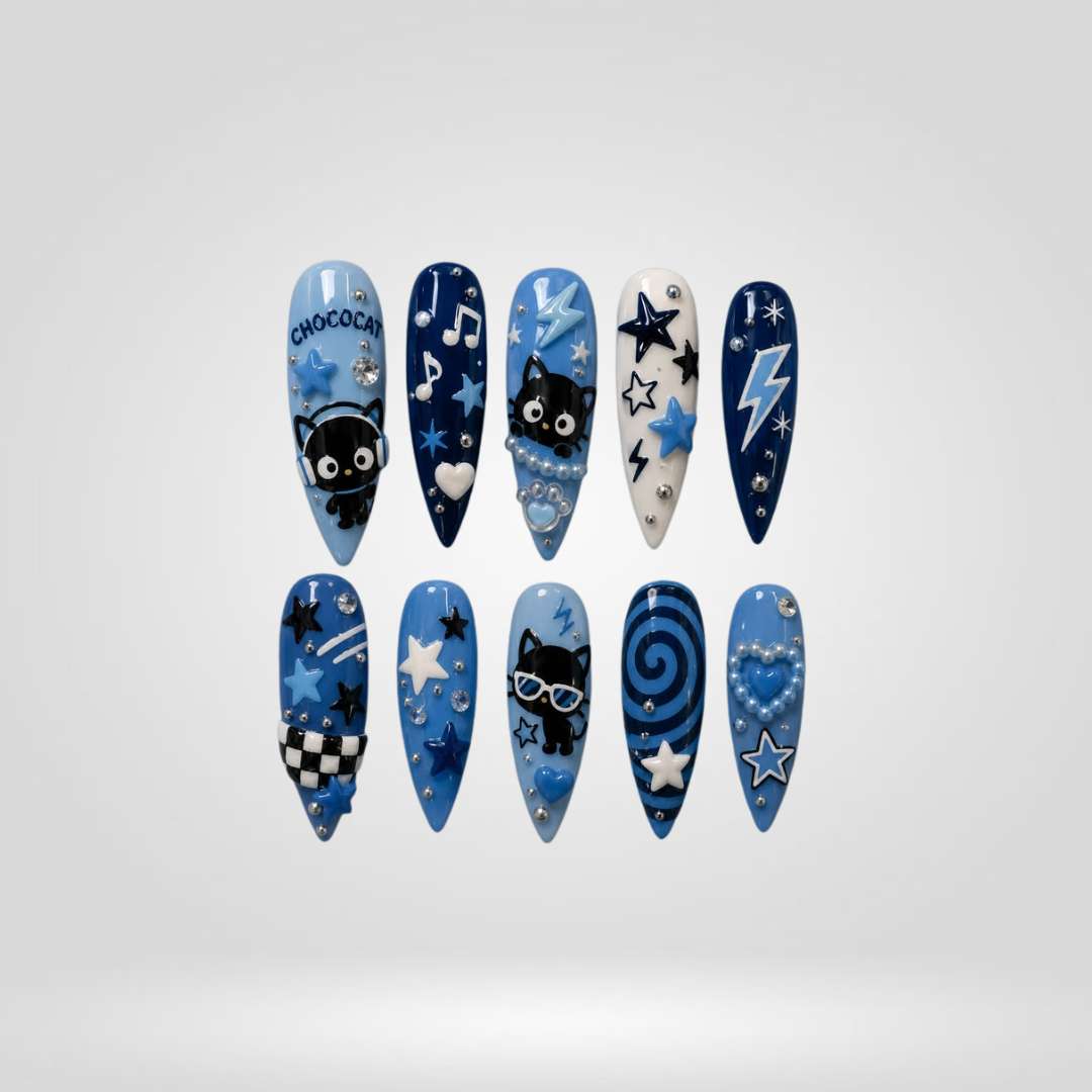 Moon Magic 3D Celestial Press-On Nails - Aninail