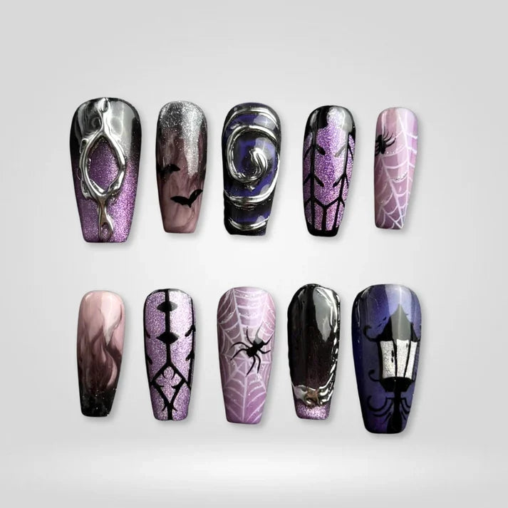 Midnight Oddities 3D Collectionâ€“ Halloween Press-On Nails - Aninail