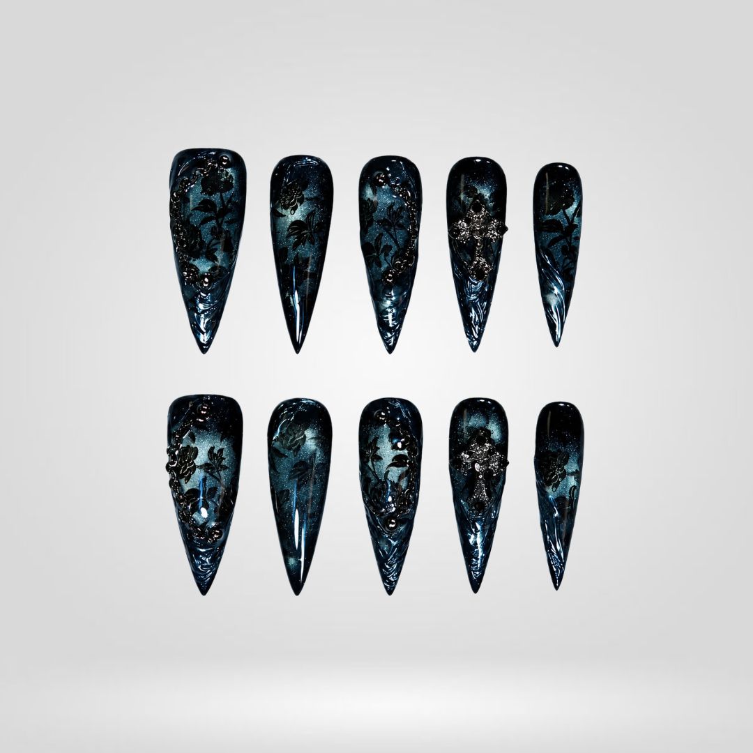 Midnight Galaxy Press-On Nails - Aninail