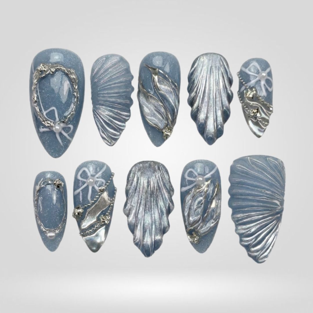 Enchanted Luster Shimmer Press-On Nails - Aninail