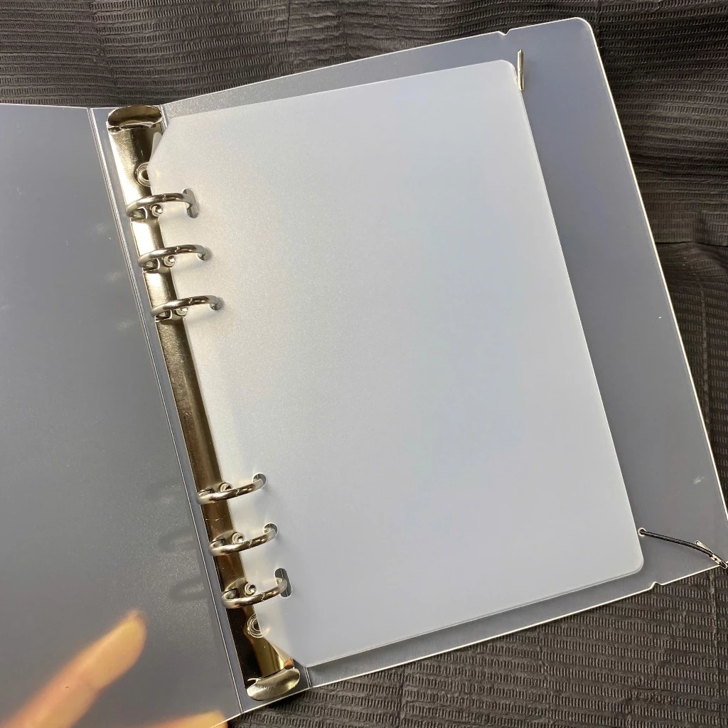 Transparent Nail Art Binder | Press On Nails Storage Book | Clear Ring Binder Album | Professional Nail Display Organizer OC189L