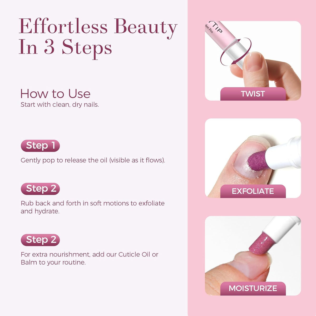 Cuticle Pusher & Oil Pen - Aninail