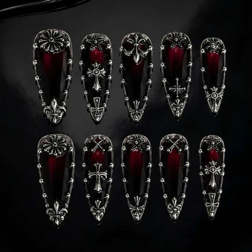 Blood Gothic Collection â€“ Halloween Press-On Nails - Aninail