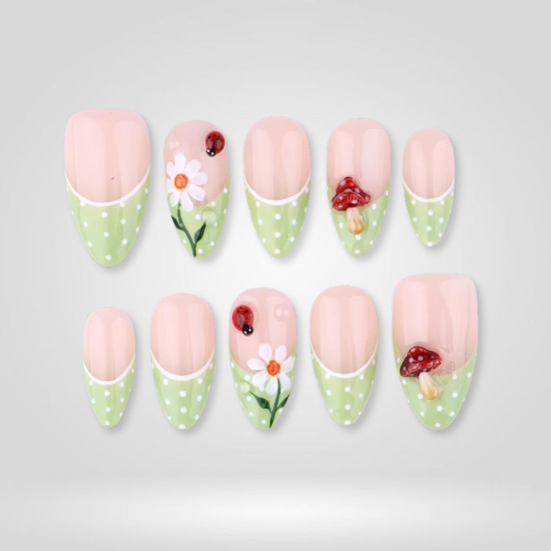 Daisy Lady Spring Press-On Nails - Aninail