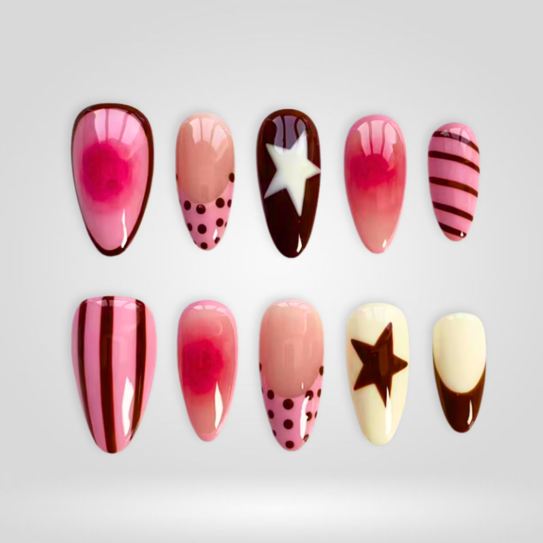 Sweet Star 3D Y2K Press-On Nails - Aninail