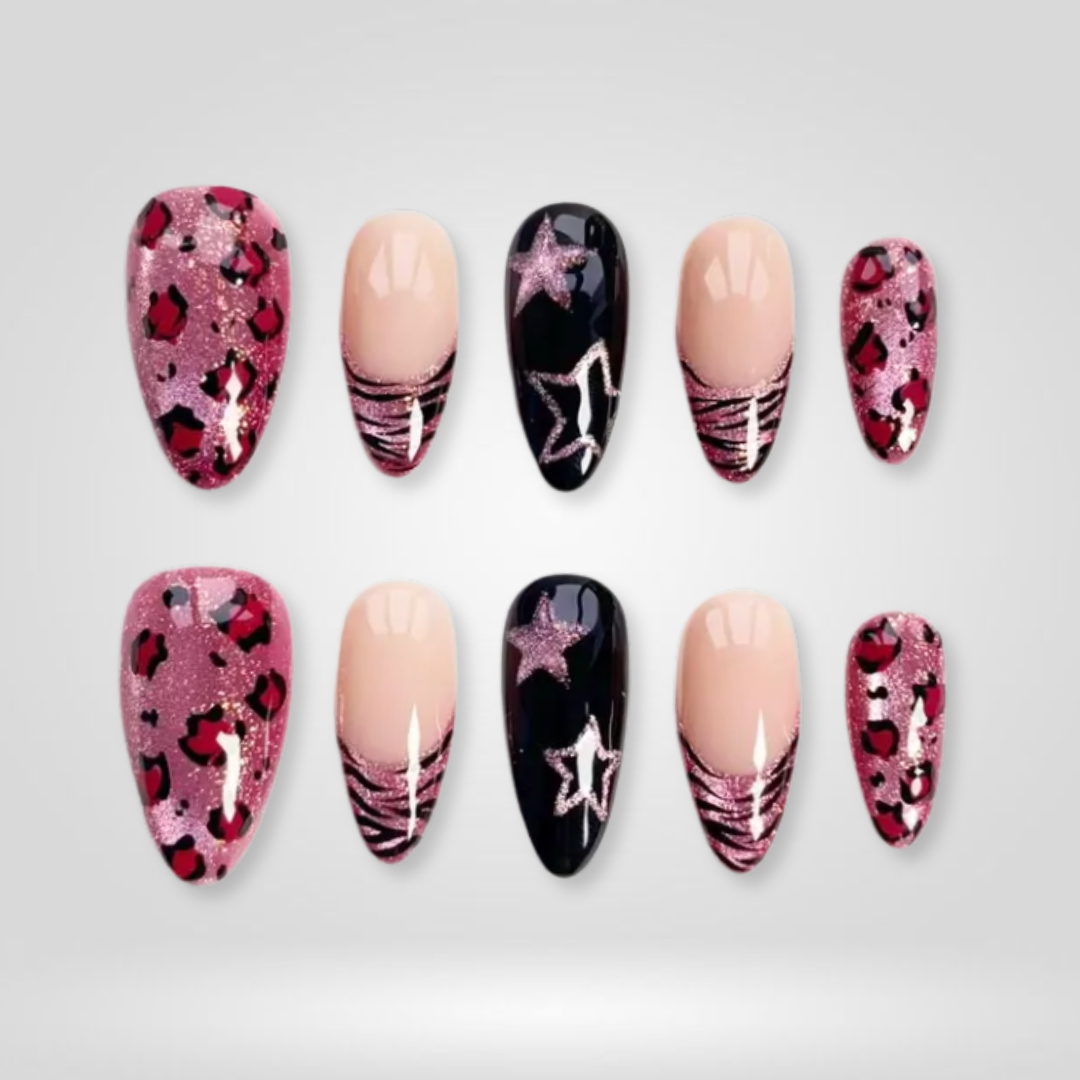 Stellar Edge 3D Starburst Press-On Nails - Aninail
