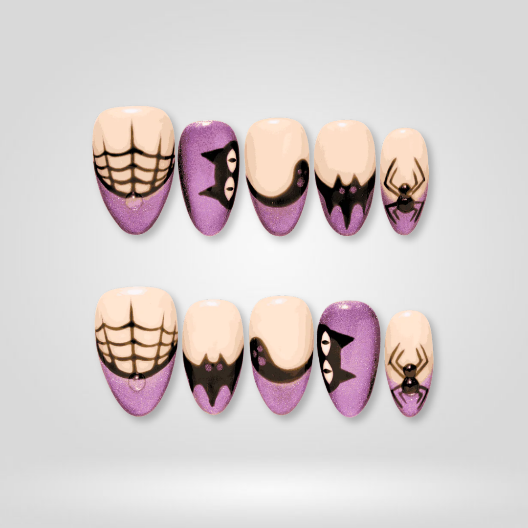 Haunted Charm Halloween Press-On Nails - Aninail