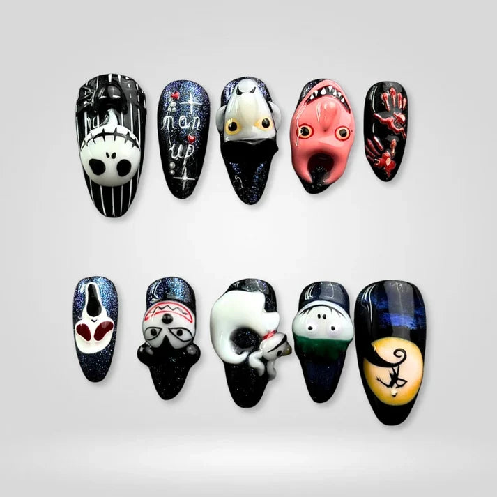 Midnight Oddities 3D Collectionâ€“ Halloween Press-On Nails - Aninail