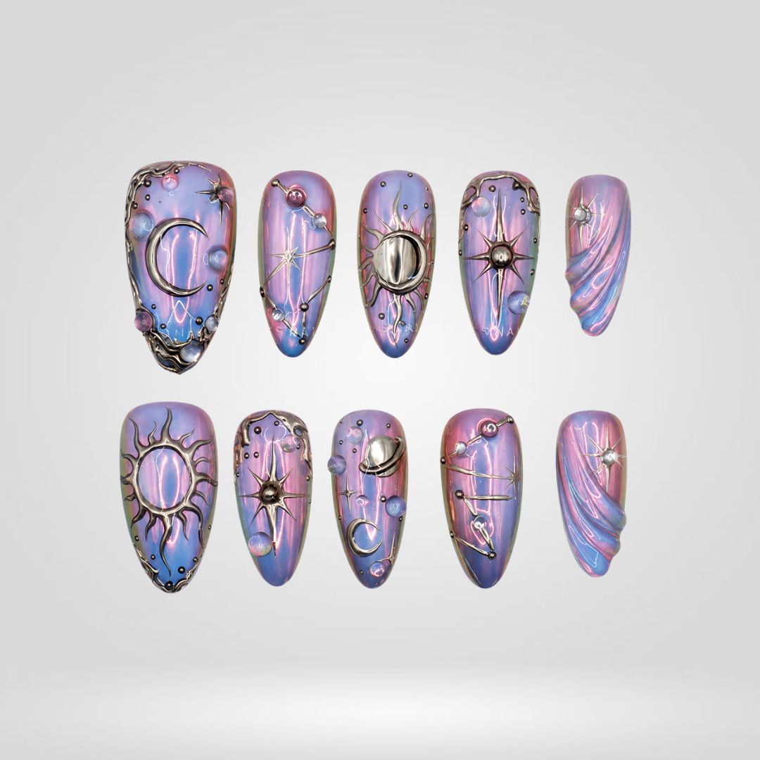 Lilac Prophecy 3D Press-On Nails - Aninail